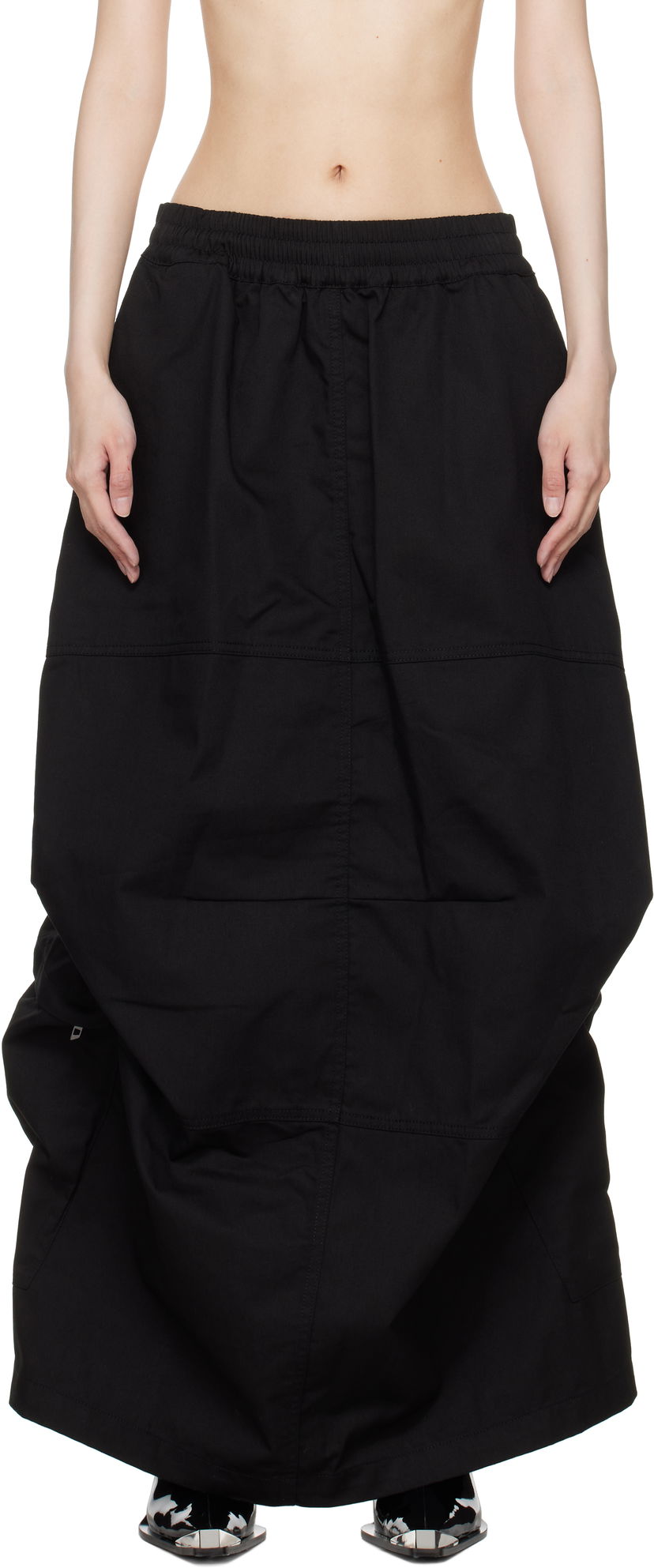 Kjol Diesel Maxi Skirt With Pockets Svart | A15321 0AJEB