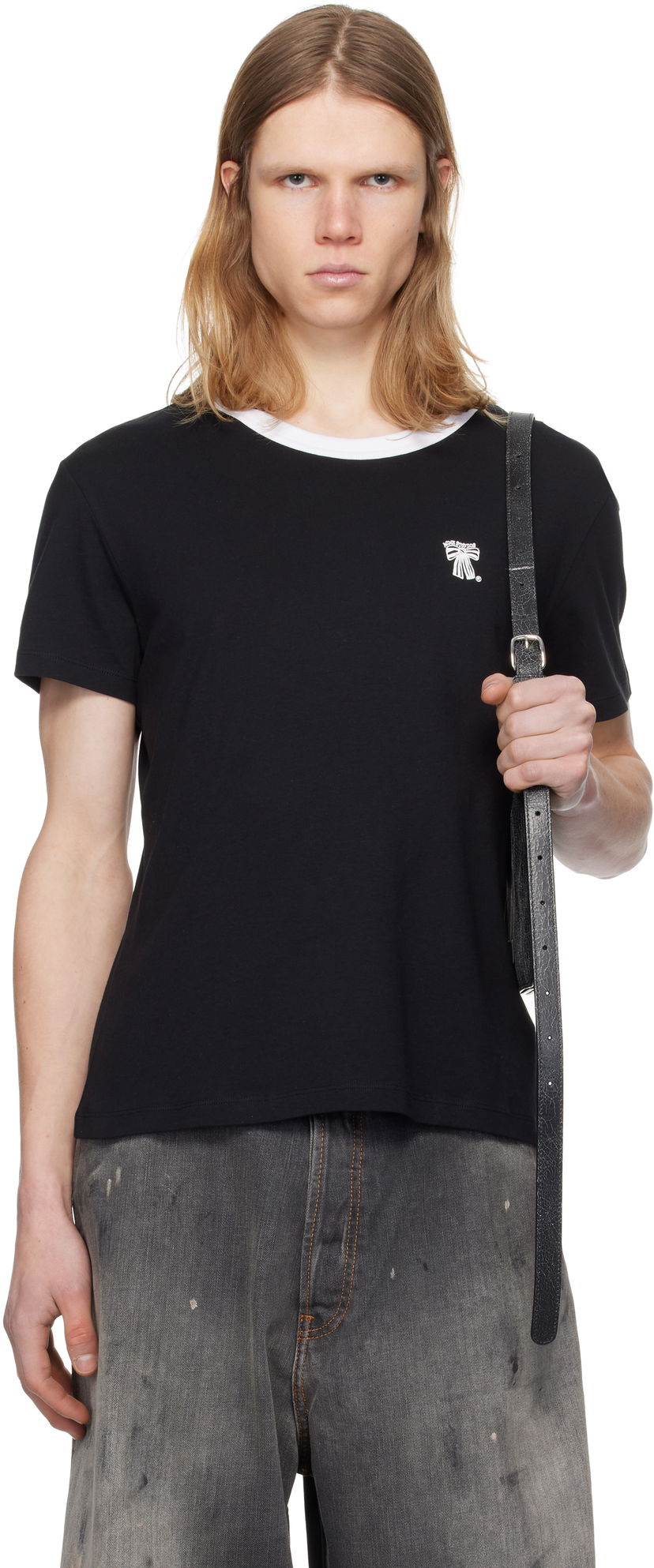 T-shirt Acne Studios Acne Studios Regular Fit T-Shirt Svart | CL0318-