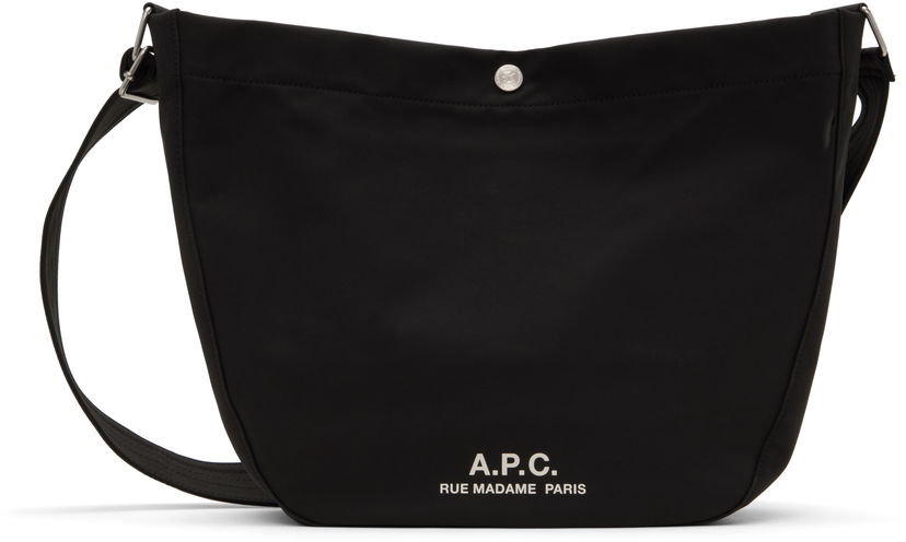 Axelväska A.P.C. Black Journal Crossbody Bag Svart | PSAKR-M61939