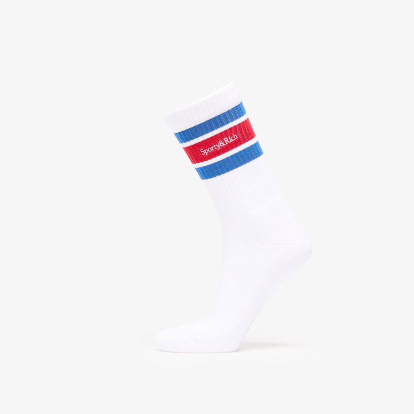 Strumpor Sporty & Rich Sporty & Rich Serif Logo Socks Vit | AC004622300WH44