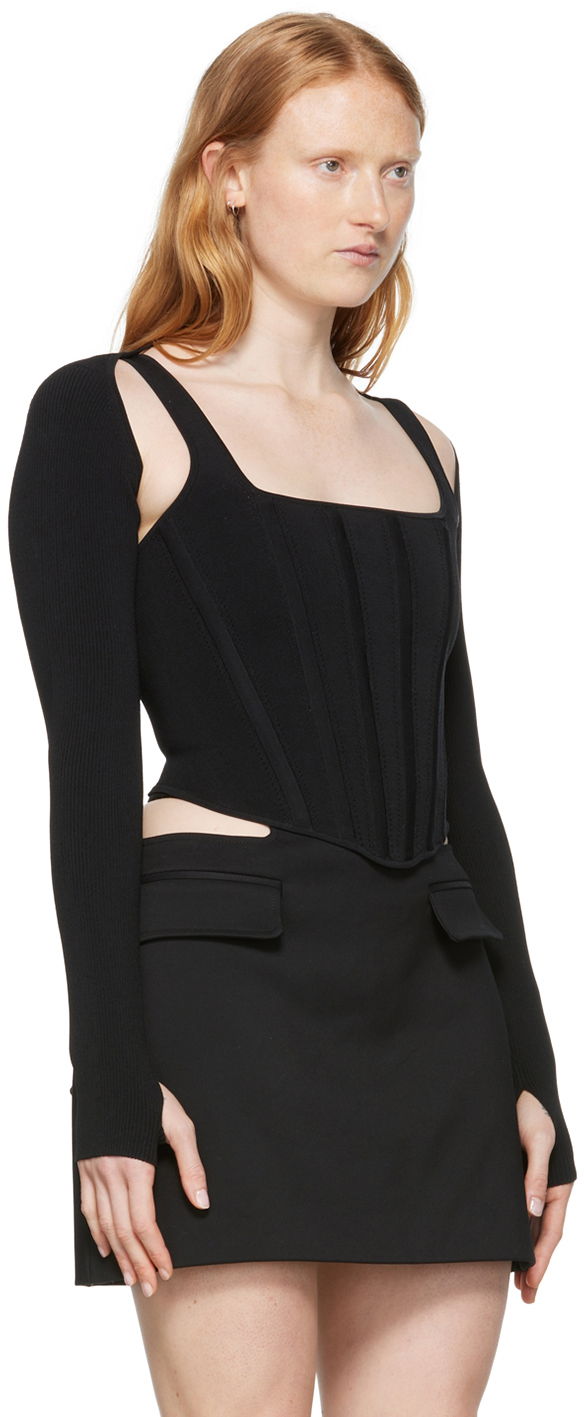 Kjol Dion Lee Dion Lee Tank Top and Cardigan Set Svart | A7460P21, 1
