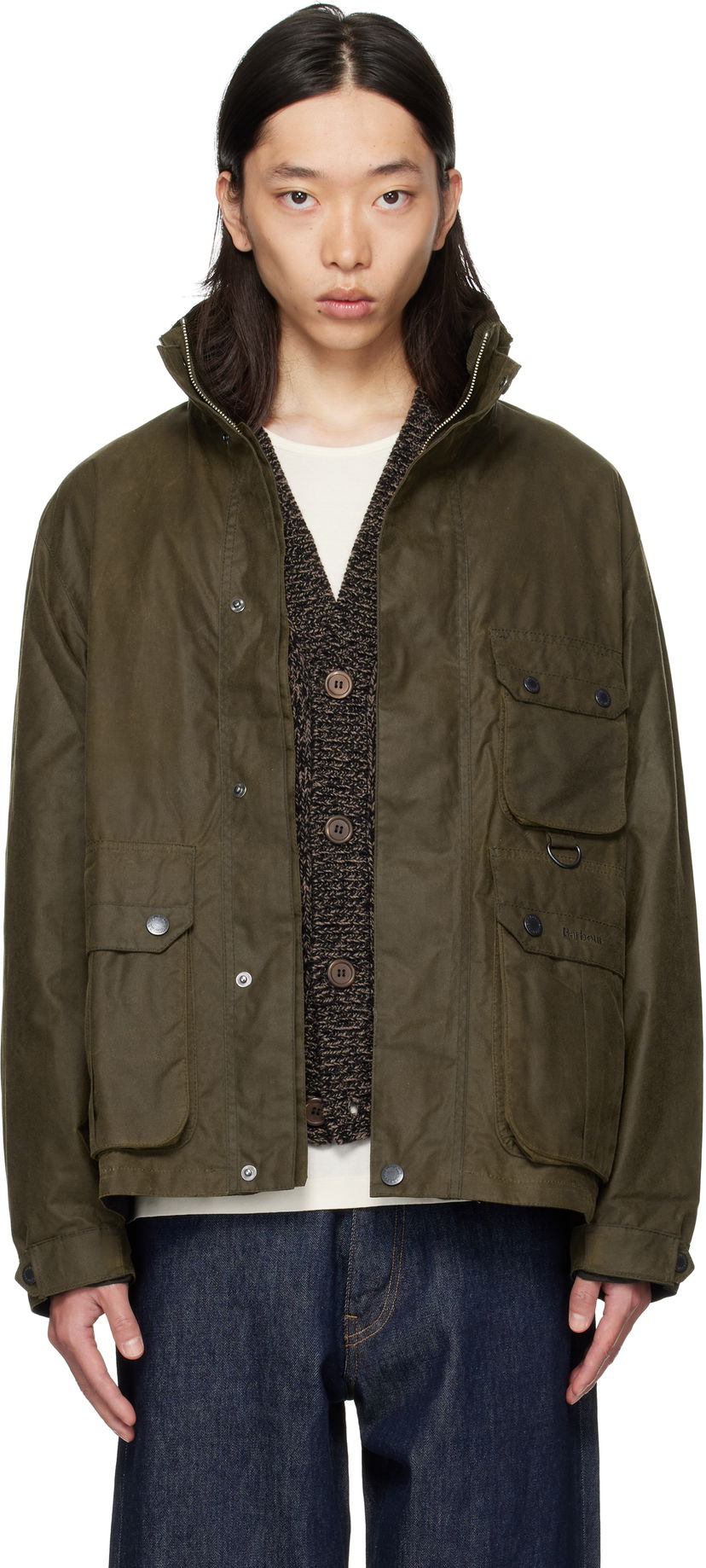 Jacka Barbour Barbour Re-Engineered Utility Bedale Waxed Jacket Grön | MWX2483SN91