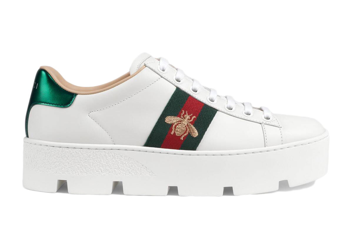 Sneakers och skor Gucci Ace Platform 'White' Vit | 577573 DOPE0 9064, 0