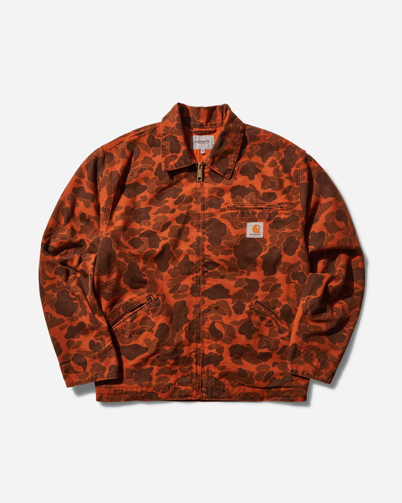 Jacka Carhartt WIP Duck Detroit Jacket Camo Duck Green / Turmeric Bourgogne | I034281 2FAGD