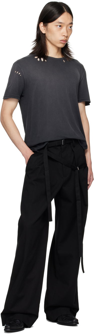 T-shirt Ann Demeulemeester Ann Demeulemeester Eternal Eagle Baptist Distressed T-Shirt Svart | B0013414-FA638-098, 3