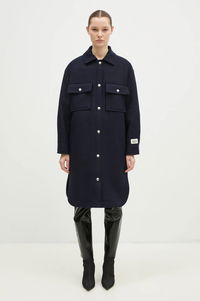 Maison Kitsune Workwear Wool Shirt Jacket