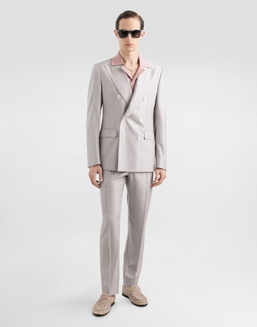 Träningsoverall Dolce & Gabbana Dolce & Gabbana Deconstructed Double-breasted Wool And Silk Suit Grå | GK021TFU3H1F0372, 1