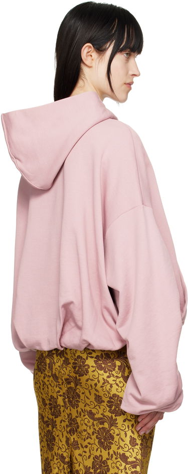 Sweatshirt Dries Van Noten Dries Van Noten Draped Hoodie Rosa | 251-011106-1610, 2