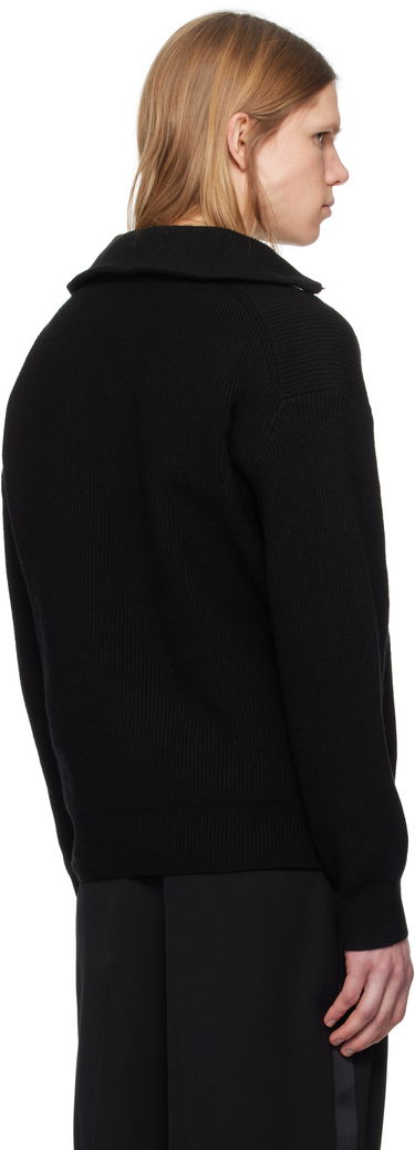 Sweater JW Anderson JW Anderson Half-Zip Knit Sweater Svart | KW1285-YN0372, 2