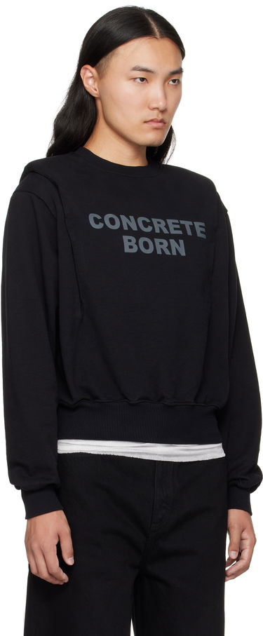 Sweatshirt Han Kjøbenhavn Han Kjobenhavn Collared Crewneck Sweatshirt Svart | M-134680, 1