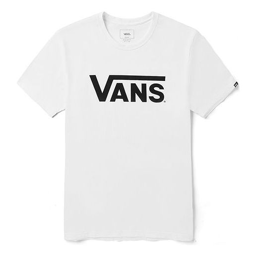 T-shirt Vans Classic Logo Short Sleeve T-Shirt Vit | VN0A4MM6WHT, 0