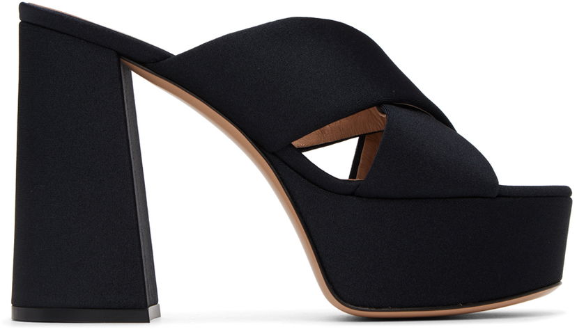 Tillbehör Gianvito Rossi Gianvito Rossi Sheridan Platform Sandals Svart | G17770.70RIC.LYC