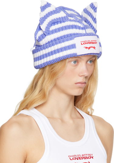 Mössa Charles Jeffrey Loverboy Charles Jeffrey LOVERBOY Chunky Ears Knit Beanie Blå | 54131401, 1