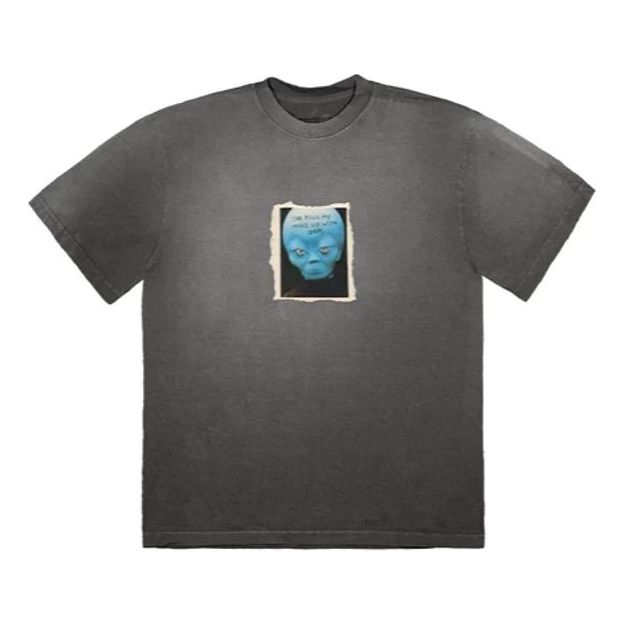 T-shirt Cactus Jack by Travis Scott Travis Scott Alien Graphic T-Shirt Grå | CJFN-SS43
