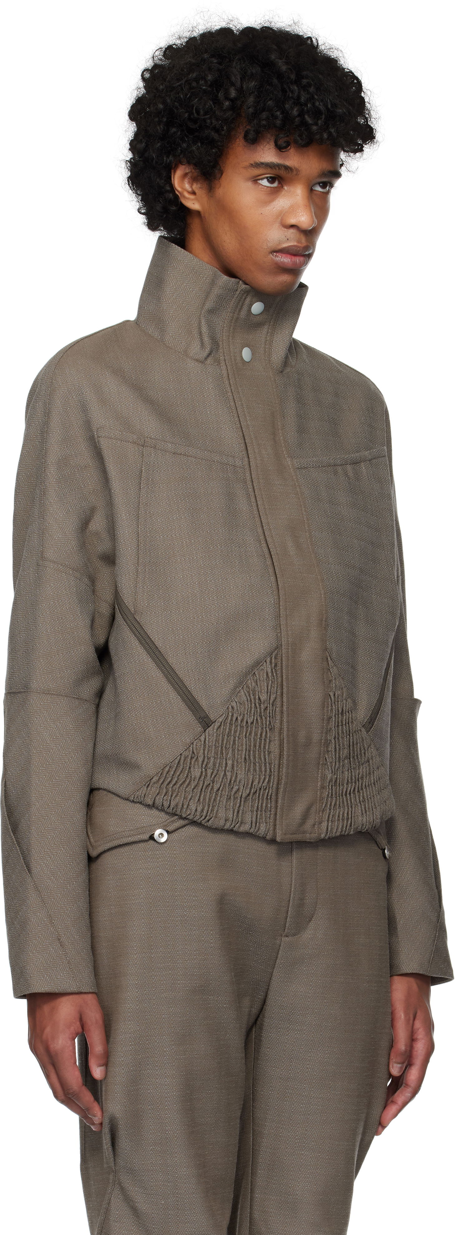 Bomberjacka KIKO KOSTADINOV Kiko Kostadinov Zafar Cropped Jacket Brun | KKSS25J04-42, 1