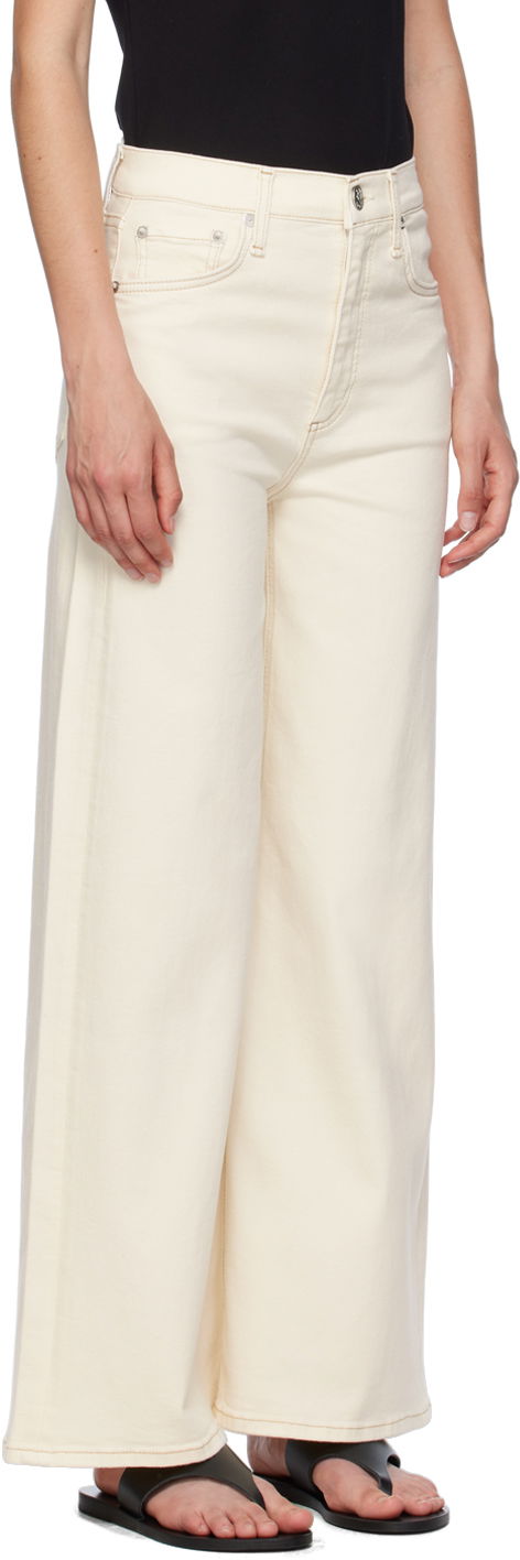 Jeans rag & bone Sofie Ankle Wide-Leg Jeans Vit | WDD24P2993BREC, 1