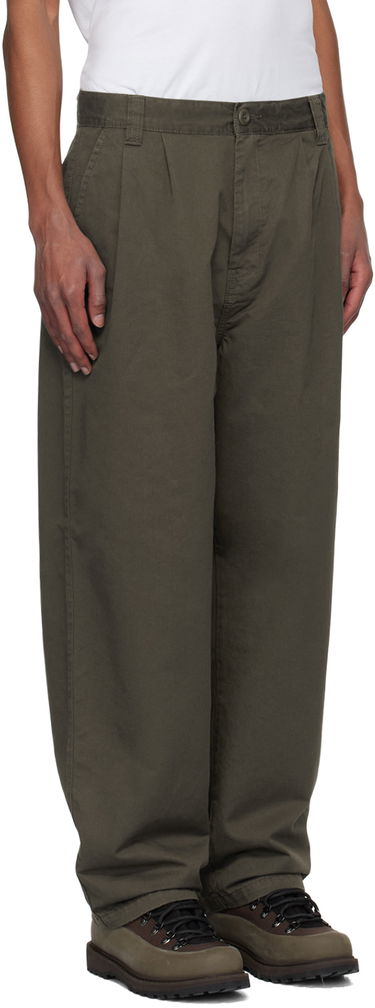 Byxor Carhartt WIP Merrick Relaxed Fit Cotton-Twill Trousers Grön | I033759, 1