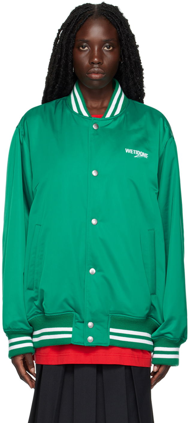 Bomberjacka We11done Oversized Bomber Jacket Grön | WD-JP3-22-030-U-GR