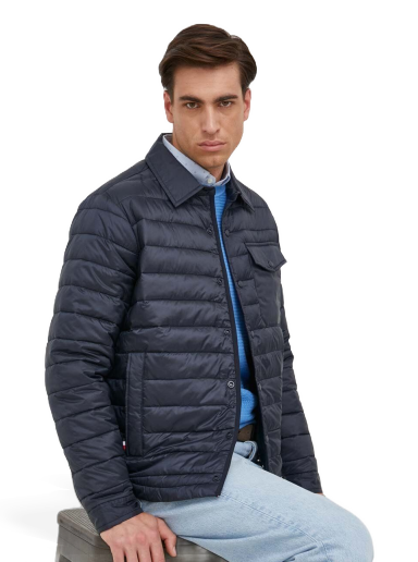 Pufferjacka Tommy Hilfiger Puffer Jacket Mörkblå | MW0MW32351