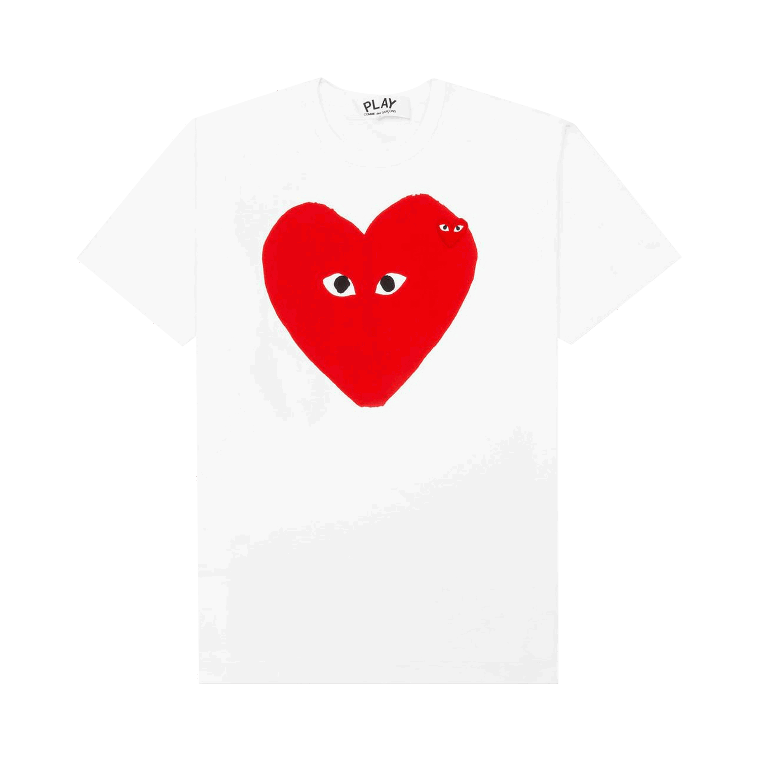 T-shirt Comme des Garçons PLAY Red Emblem Small Eyes T-Shirt Vit | AZ T220 051 1, 0