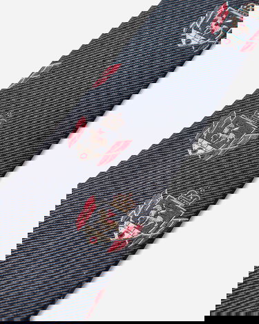 Tillbehör Junya Watanabe Silk Tie with Crest Pattern Svart | WP-K408-W25 1, 5