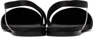 Sneakers och skor Stella McCartney Iconic D'Orsay Satin Flats Svart | 810371E00157, 1