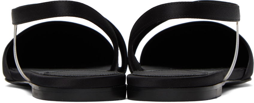 Sneakers och skor Stella McCartney Iconic D'Orsay Satin Flats Svart | 810371E00157, 1