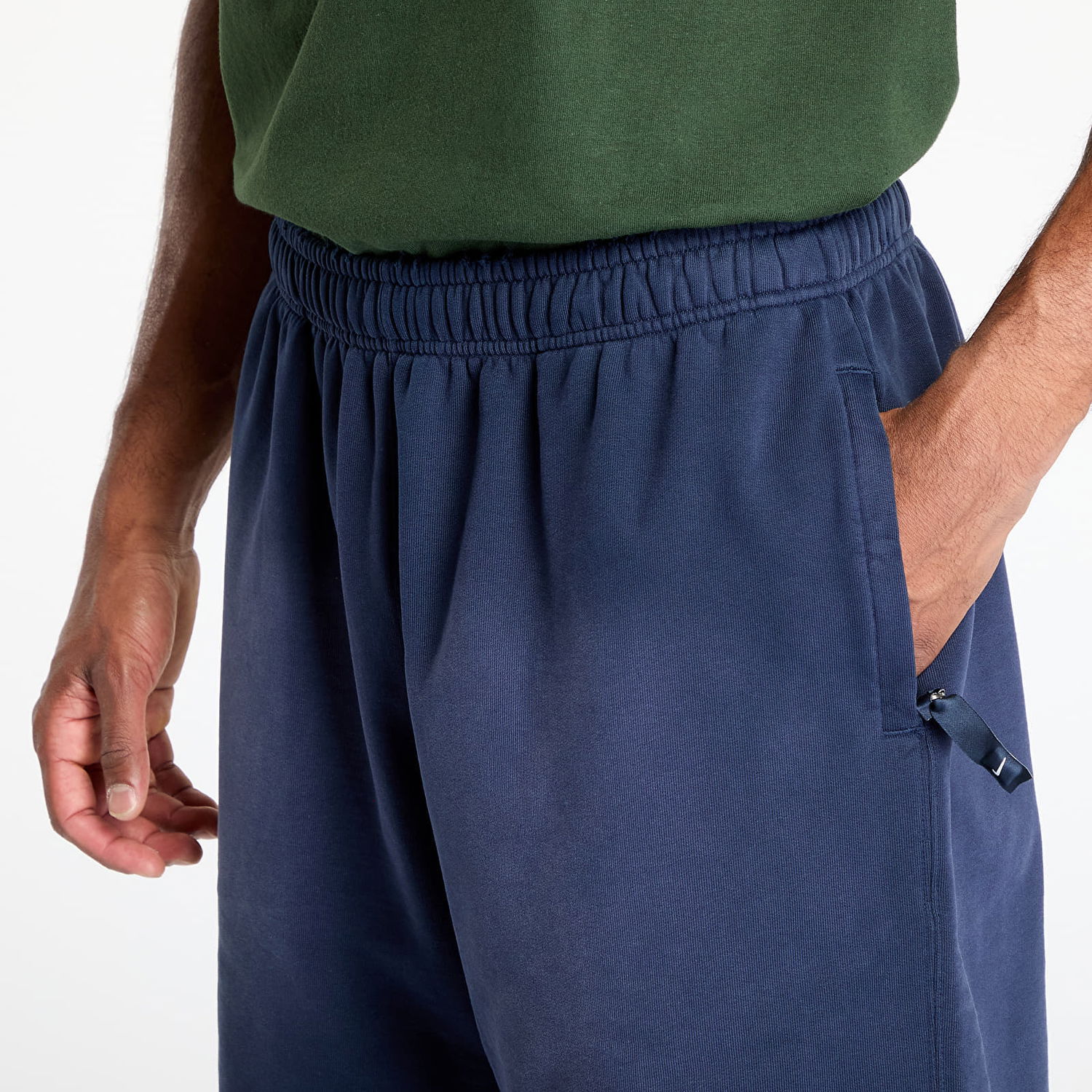 Shorts Nike Solo Swoosh French Terry Shorts Mörkblå | IB8955-451, 1