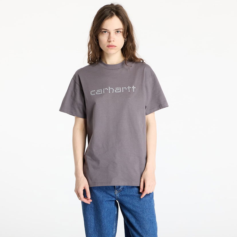 T-shirt Carhartt WIP Carhartt WIP Rivet Script T-Shirt Grå | I034396.2LQXX