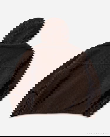 Jacka Aries Washed Cord Carpenter Hooded Jacket Brun | AR7025004 Brown, 0