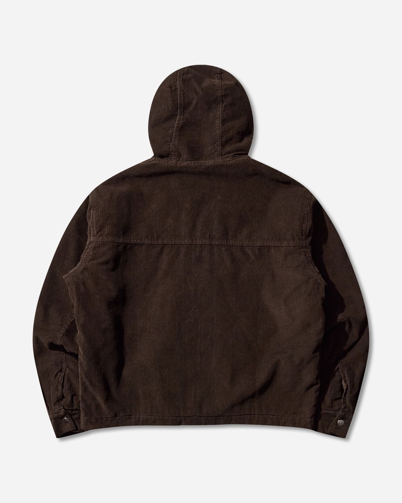 Jacka Aries Washed Cord Carpenter Hooded Jacket Brun | AR7025004 Brown