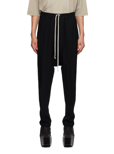 Byxor Rick Owens Drawstring Trousers Svart | RU02C7380 HY