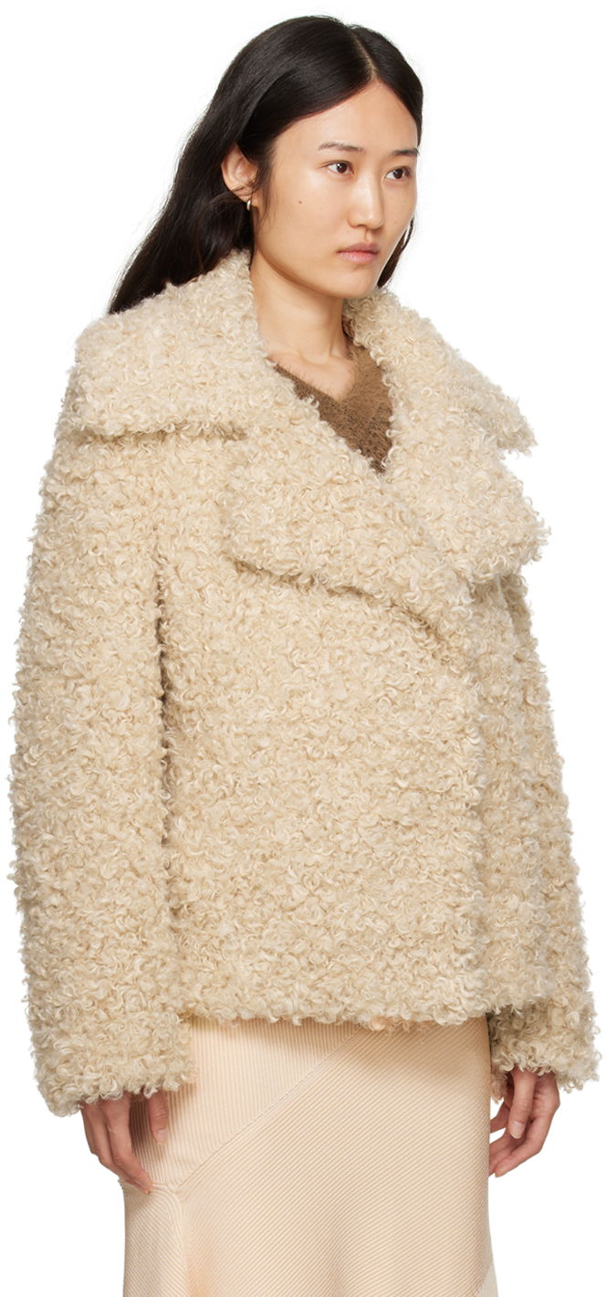 Jacka Stella McCartney Teddy Faux-Shearling Jacket Beige | 6600523CU902, 1