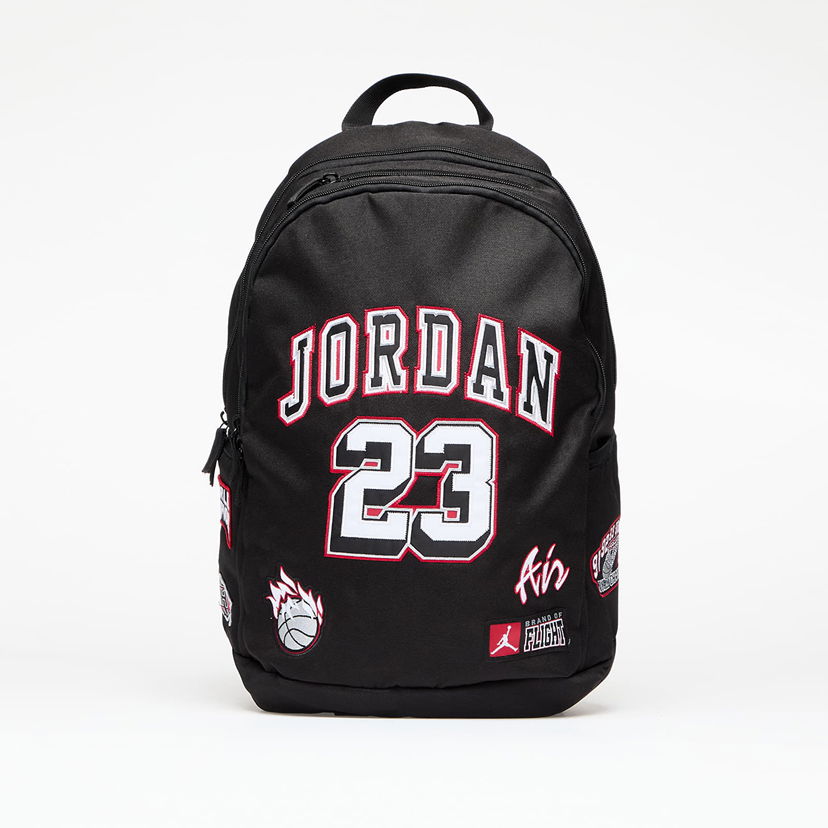 Ryggsäck Jordan Jordan Backpack Black/ Gym Red Universal Svart | 9A0846-KR5