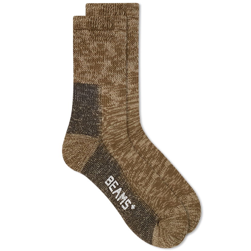 Strumpor BEAMS Beams Plus Outdoor Socks Brun | 3843-0018-479-65