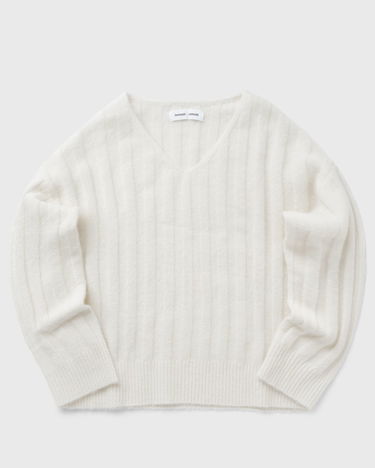 Sweater Samsoe Samsoe Samsøe & Samsøe SANOR V-Neck Sweater Vit | F24400067-CLEAR-CREAM, 0