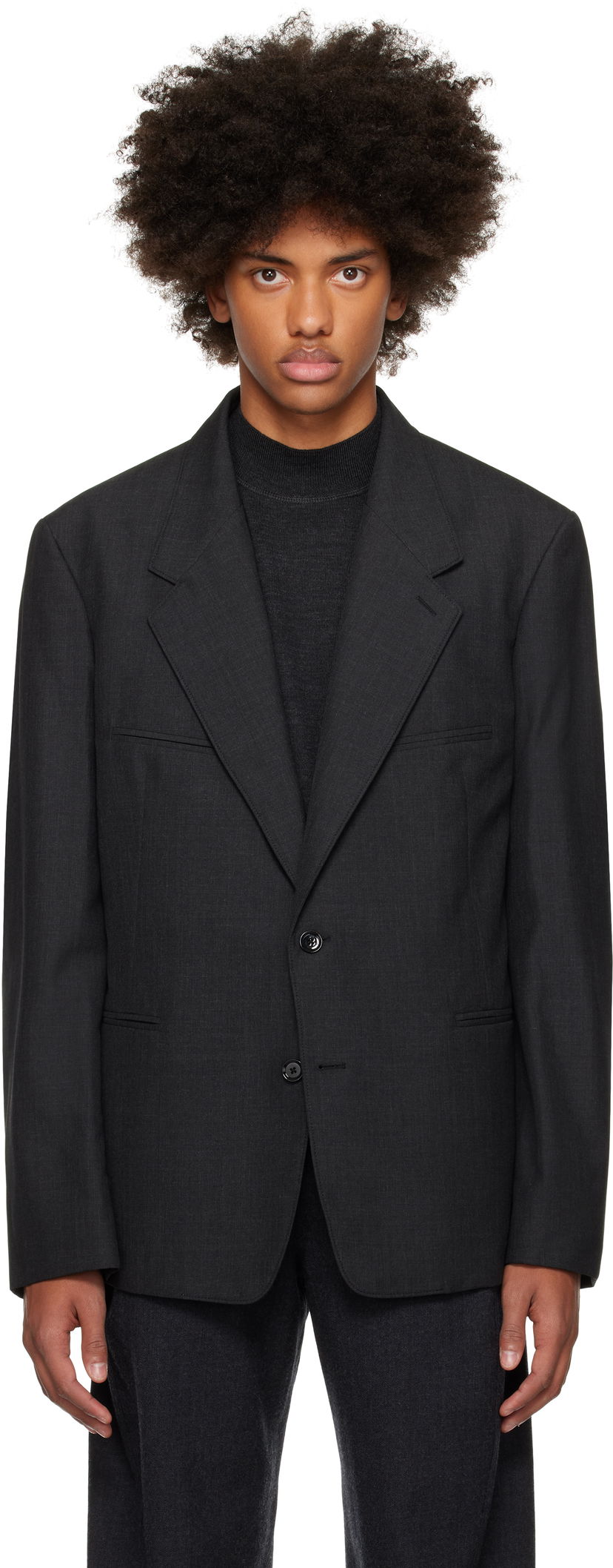 Jacka LEMAIRE LEMAIRE Tailored Single Breasted Blazer Svart | JA1056 LF414
