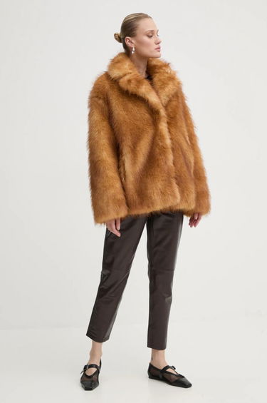 Rockar STAND STUDIO Stand Studio Janice Faux Fur Jacket Brun | 61239.9156, 1
