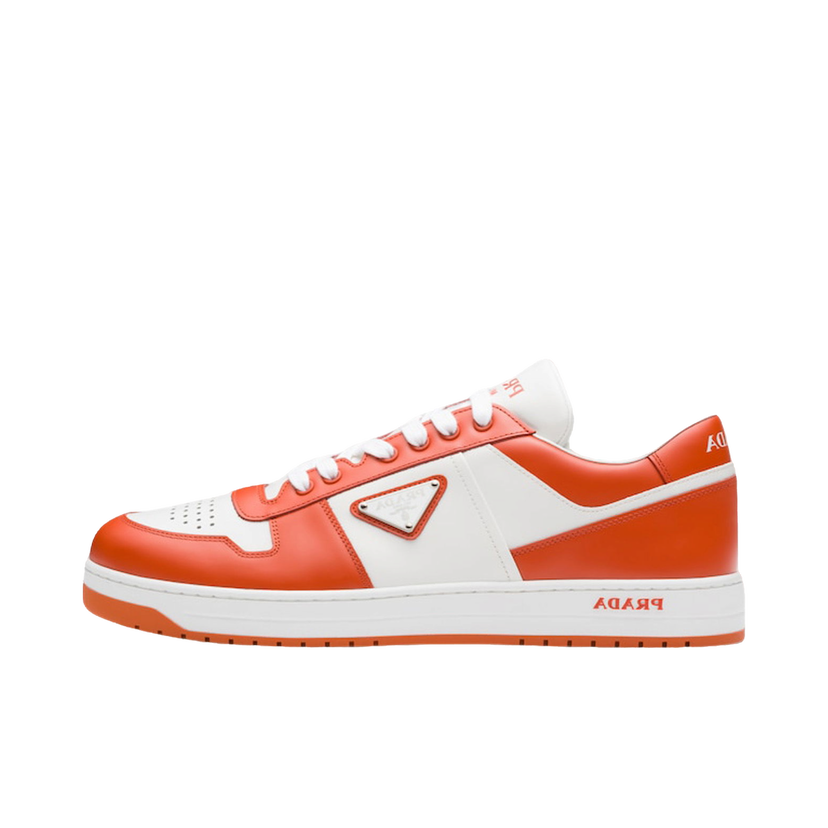 Sneakers och skor Prada Downtown Low Top Sneakers Leather White Orange Orange | 2EE364_3LKG_F011G