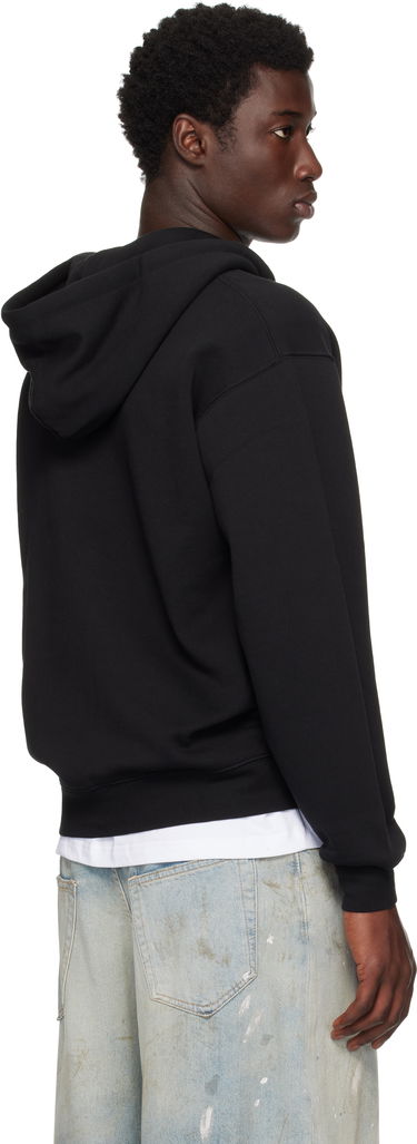 Sweatshirt Dime Cursive Small Logo Zip Hoodie Svart | DIMESU2549BLK, 2