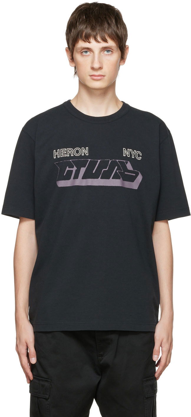 T-shirt HERON PRESTON Heron Preston Style T-Shirt Svart | HMAA032F22JER0111009