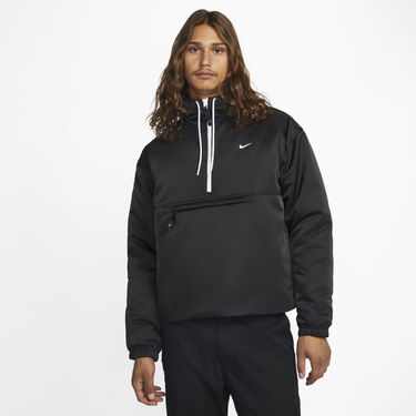 Vindjacka Nike Solo Swoosh Satin Anorak Jacket Svart | DR0839-010, 3