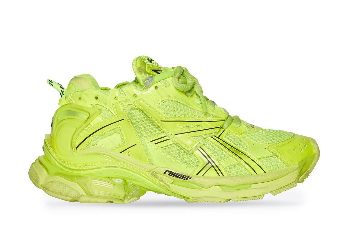Sneakers och skor Balenciaga Runner Lime Gul | 677403W3RB47500, 0