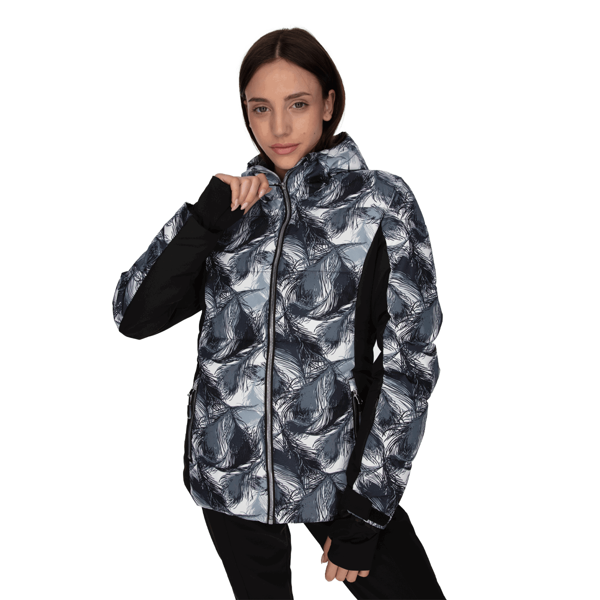 Pufferjacka Ellesse LORA Patterned Padded Hooded Ski Jacket Flerfärgad | ELA223F508-01, 0
