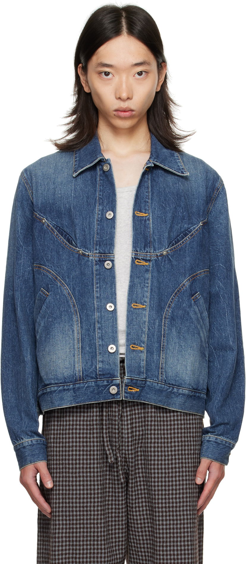Jacka sage NATION SAGE NATION Jiji Denim Jacket Blå | S084 DENIM JIJI JACKET DENIM I