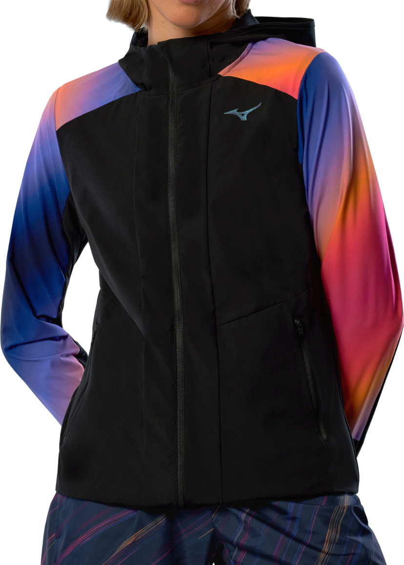 Jacka Mizuno Mizuno Active Alpha Hanabi Hooded Jacket Svart | j2gec702-97
