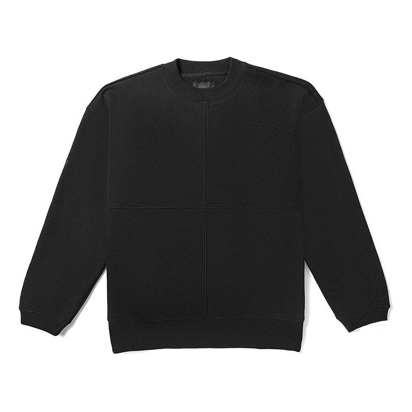 Sweater Vans Panel Crewneck Sweatshirt Svart | VN000F2MBLK