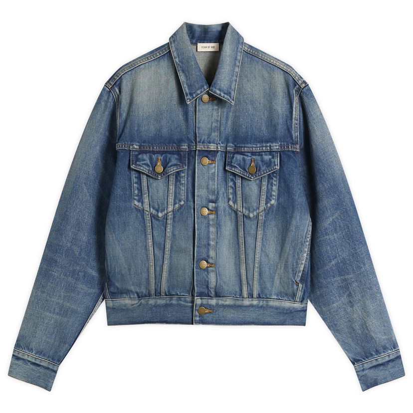 Jacka Fear of God Fear of God Trucker Jacket, Size X-Small Blå | FG25FW42-422DNM-411