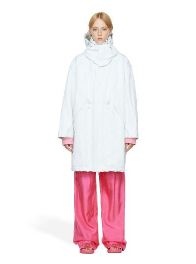 Parkas Bottega Veneta Cotton Parka Vit | 704955 V1V60