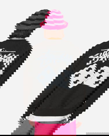 Sweatshirt Stüssy Dice Pigment Dyed Crewneck Sweatshirt Svart | 1914883 BLAC, 2